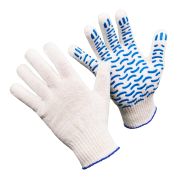 П035    БЕЛЫЕ ВОЛНА 10 кл.  перчатки с пвх (с. ов.) (10/200)