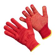 П190/КРАСН. перчатки х/б 10 кл. 70 гр. с ПВХ (10/200)