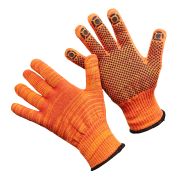 П190/ОРАНЖ. перчатки х/б 10 кл. 70 гр. с ПВХ (10/200)