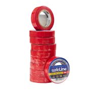 И063   SafeLine 15мм*10м изолента пвх красная (10/250)