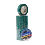 И064   SafeLine 15мм*10м изолента пвх зеленая (10/250)