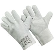 О057  GWARD XY277 Краги  КОРОТКИЕ серые замшевые 12/60