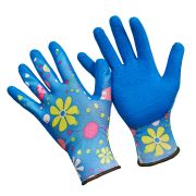 П - G2000 M VAREZKI  цветной нейлон с синим вспененным латексом Перчатки (12/240)