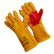 О027  GWARD XY240  ОРАНЖЕВЫЕ Краги замшевые усил, прошиты кевл. нитью 12/60