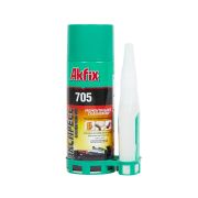 Х281  Клей  AKFIX 705  400мл. 125г. c активатором для экспресс склеивания  (24)