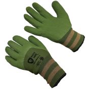 П326  MAXX -38  Перчатки КРОКОДИЛ хаки ЗИМА 3\4  черной заливкой ладони (10/360)