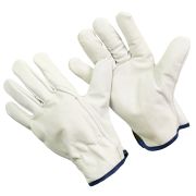 О043  Перчатки  GWARD Force  из кожи  СЕРЫЕ  (1/20)(XY276)