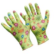 П - GN 2102 M VAREZKI Зелёный нейлон с Нитрилом Перчатки (12/240)