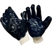 П144Ю  Синие масло-бензостойкие ПЕРЧАТКИ 11р. (12/120пар)