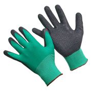 П157   Перчатки нейлоновые сирен., красн., син., сер., рифлёной синей осн  ( 5/200)