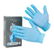 МАРК3 П1013 XL (уп.100пар) Перчатки (ГОЛУБЫЕ)  BENOVY  нитриловые (100/1000)