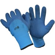 П320/ГОЛ   Перчатки  ГОЛУБЫЕ утепл. с 3/4 ГОЛУБЫМ  налад. (10/420)