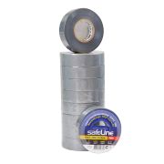 И056   SafeLine 19мм*20м изолента пвх серая (10/200)