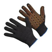 П031   ЧЕРНЫЙ протектор перчатки с пвх 5-н (10/200)