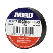 И073   Изолента ЧЕРНАЯ ABRO 18м (10/250)