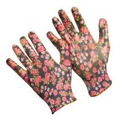 П123/РОЗА   8 р. РОЗА  садовые перчатки нейлоновые (10/250)